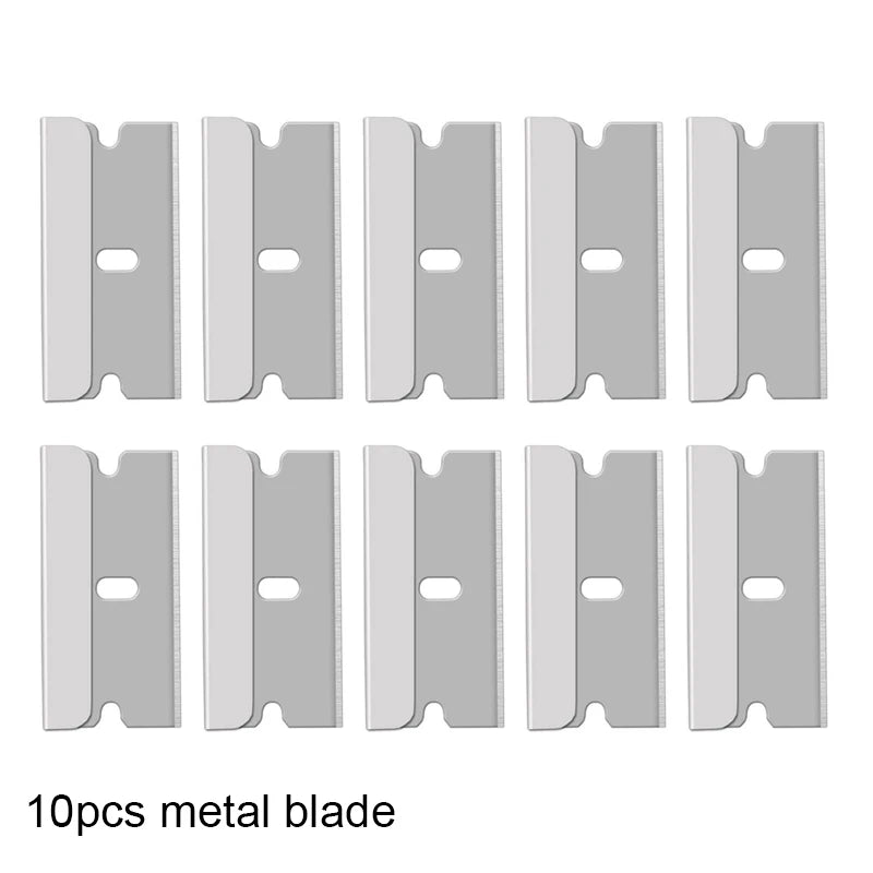 10-piece Plastic / Metal Razor Blades
