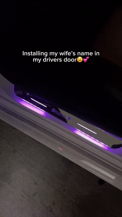 Personalized Door Sill Lights